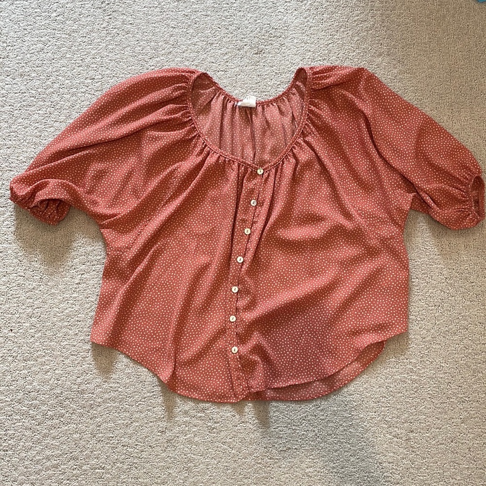 3/4 sleeve, bubble sleeve, top